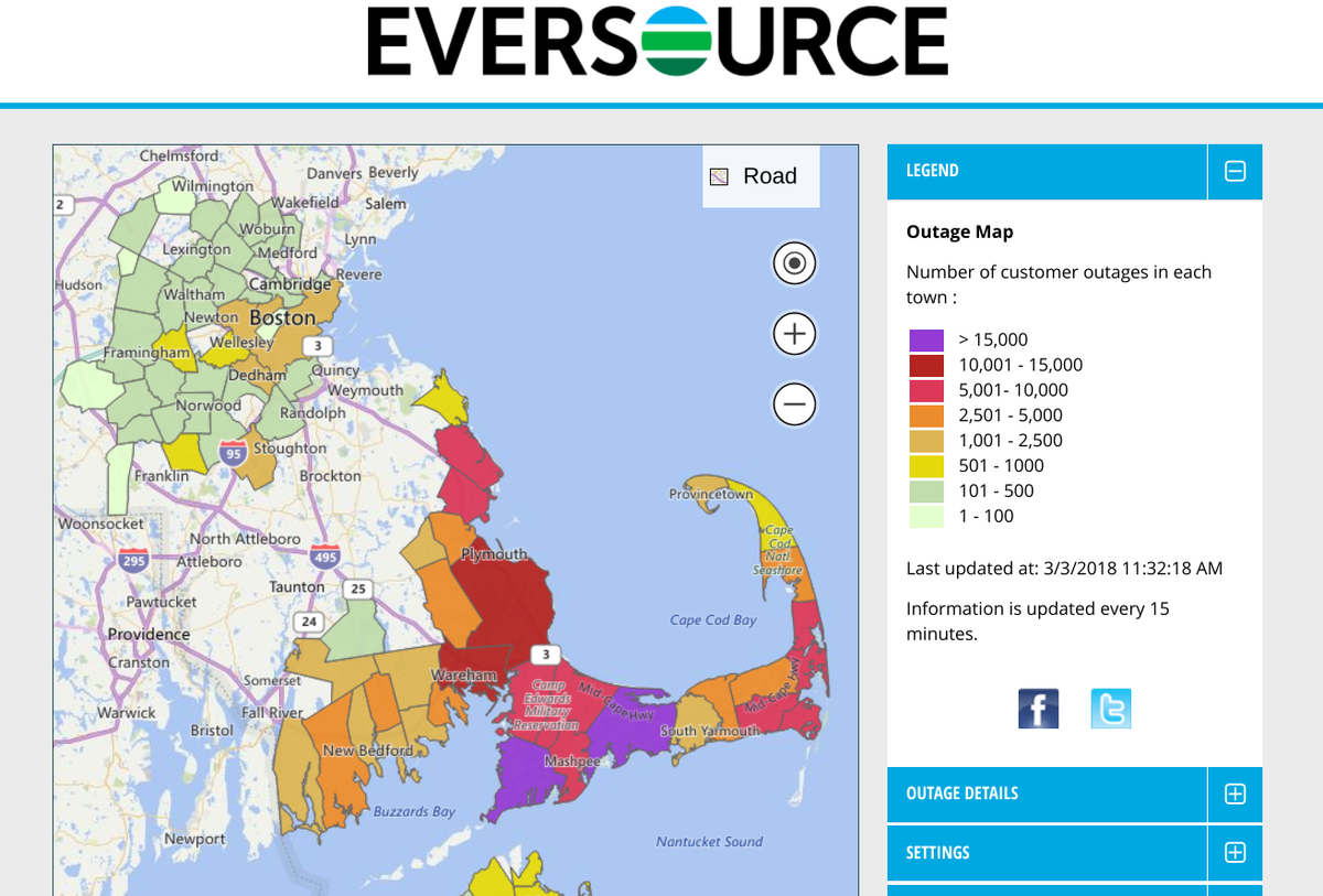 Here's MA Power Outage Update By Town And When To Expect It Back