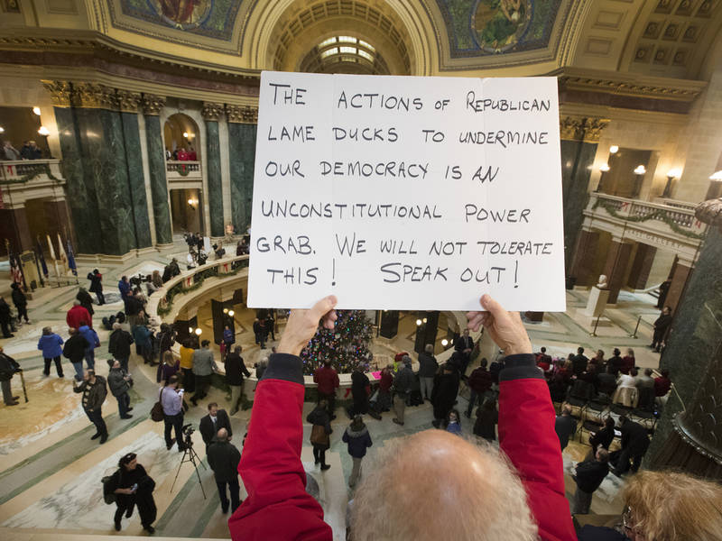 Wisconsin GOP Strips Democrat Governor, AG Of Power