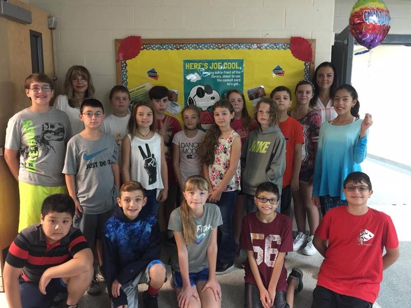 East Islip Middle School Classes Share Library Card Contest Win East