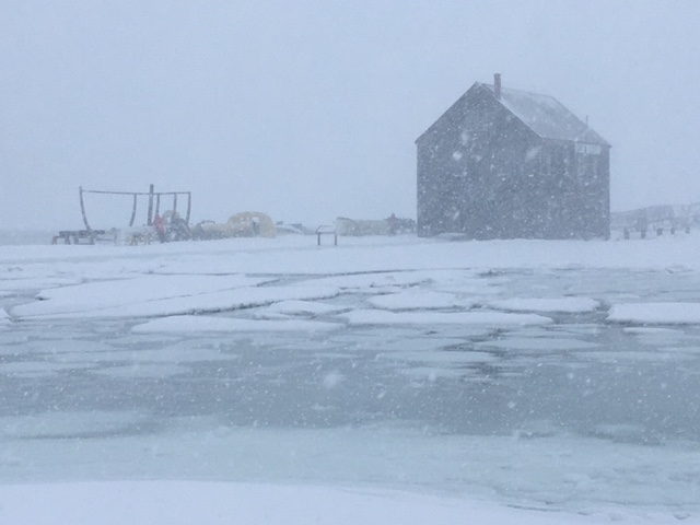 Photo of Derby Wharf flooding by Mark Stevick.