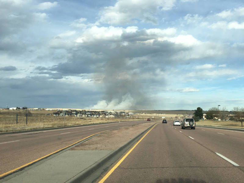 Falcon Grass Fire Leads To Evacuations Colorado Springs FD Colorado