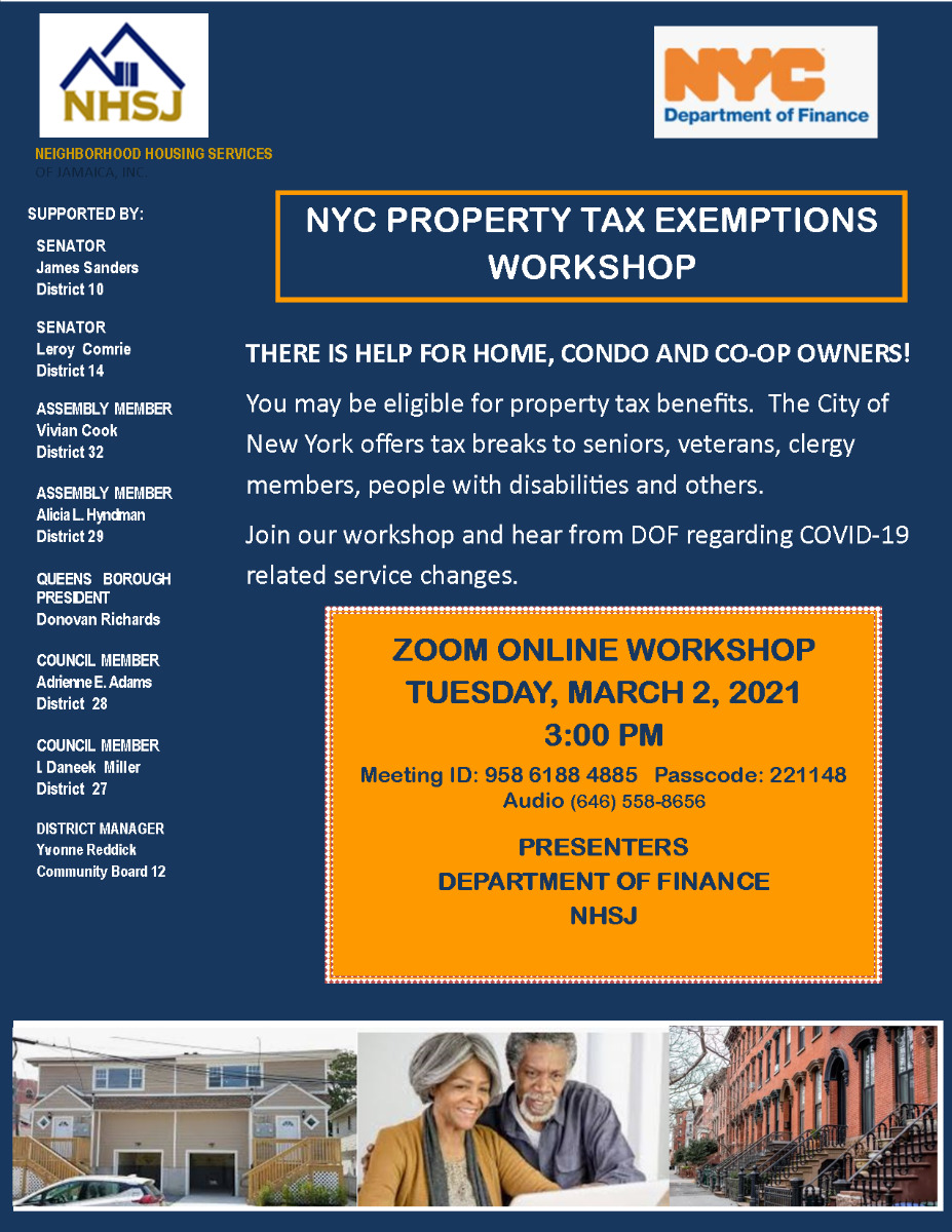 Mar 2 NYC Property Tax Exemptions Jamaica, NY Patch