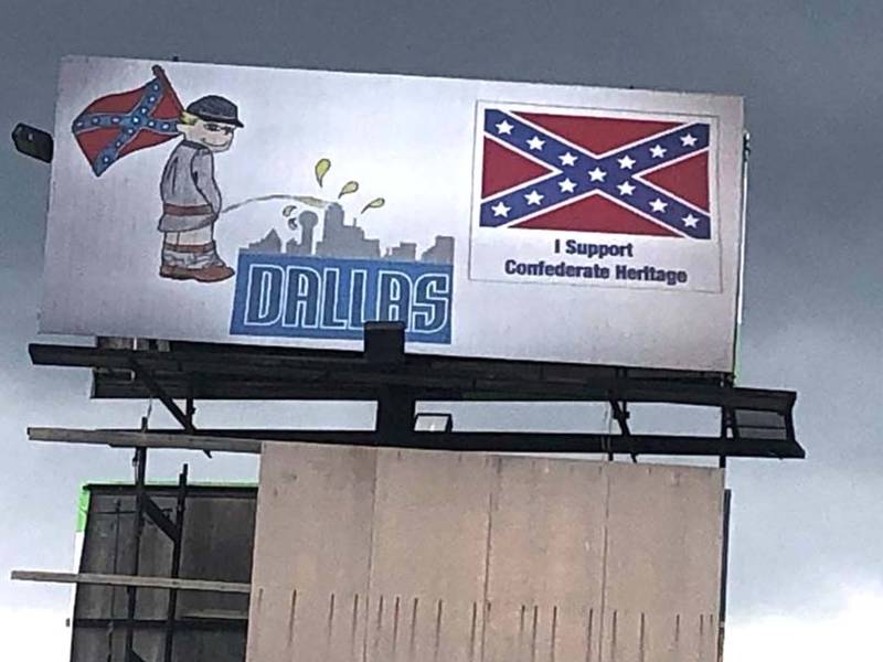 Confederate Billboard Draws Controversy Outside Dallas Dallas, TX Patch