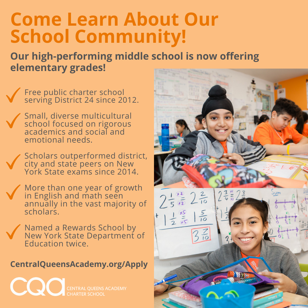 Mar 23 Central Queens Academy Middle School Open House Jackson