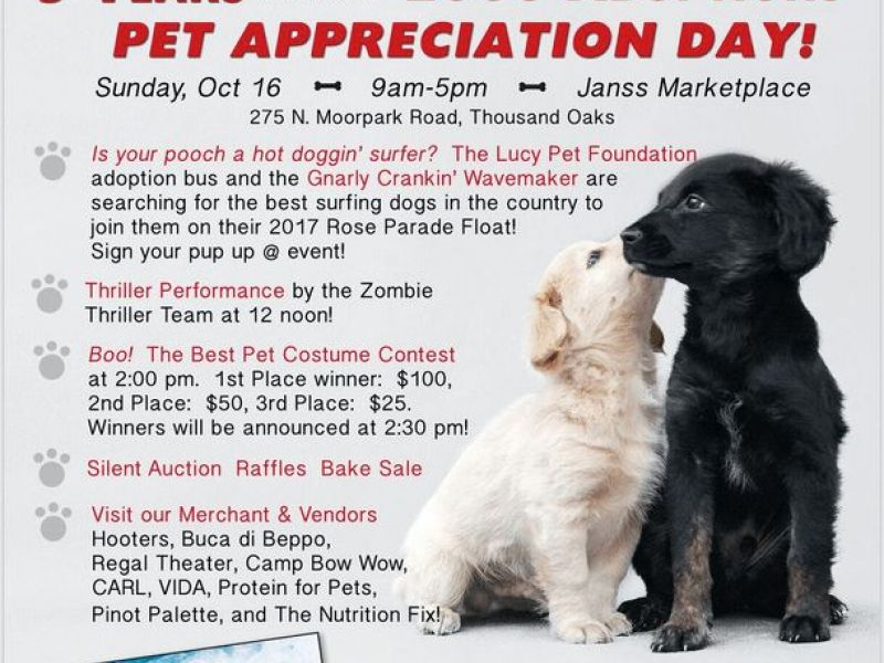 Shelter Hope Pet Shop and Janss Marketplace Host Annual Pet