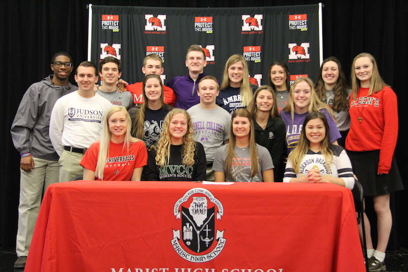 Marist StudentAthletes Commit To Colleges In Signing Ceremony Beverly, IL Patch