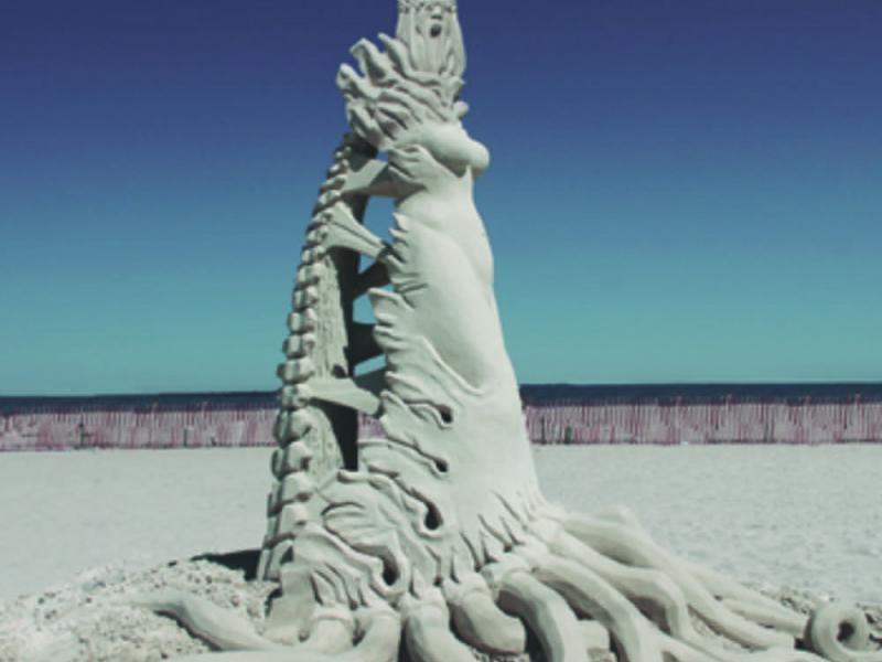 Hampton Beach Sand Sculptures Damaged Nh Patch Hampton Beach Sand Sculptures Damaged