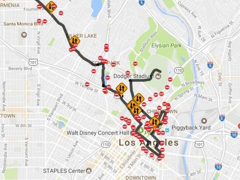 LA Marathon Street Closures In Echo Park and Silver Lake Announced