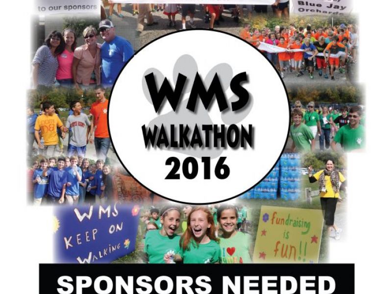 Sponsors Needed for Whisconier Middle School's Annual WMS Walkathon