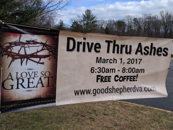 Drive-Through Ashes on Ash Wednesday March 1 in Vienna