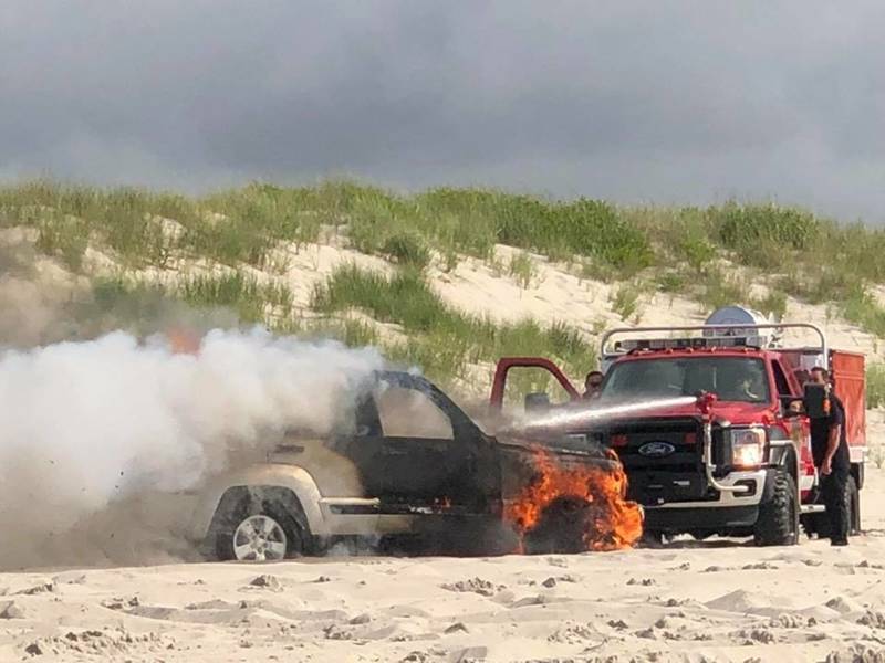 VIDEO SUV Destroyed In Brigantine Beach Blaze Galloway, NJ Patch