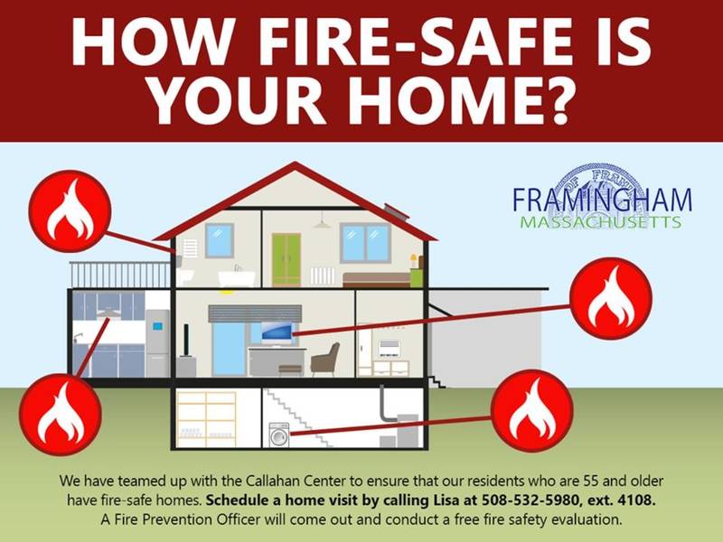Framingham Seniors, Get A Free Fire Safety Home Inspection Framingham